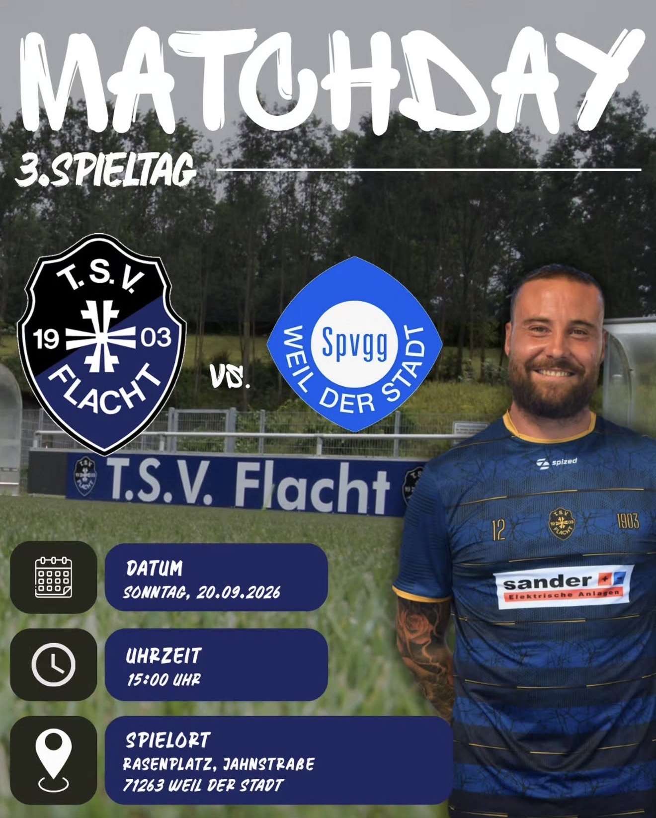 3. Spieltag: SpVgg Weil der Stadt – TSV Flacht